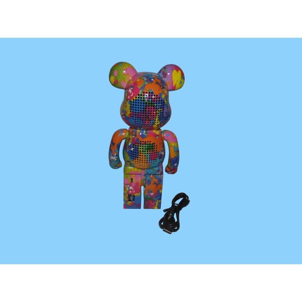 Colorful Bear Style Bluetooth Speaker LS-02B With USB Cable